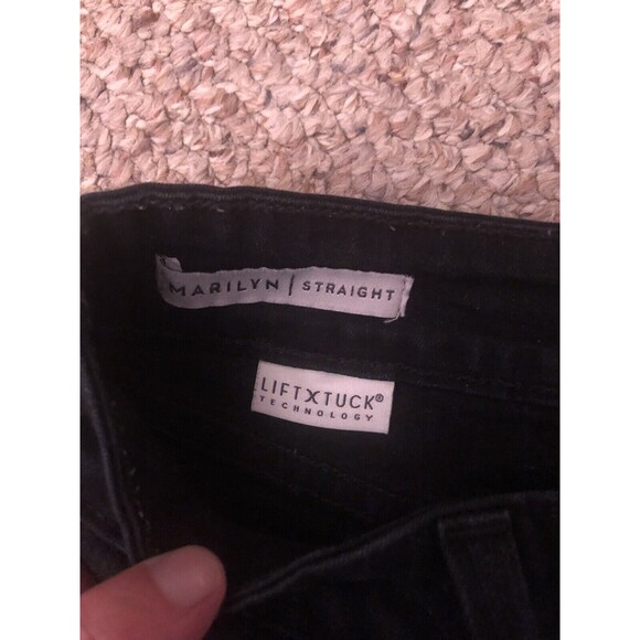 NYDJ Los Angeles Size 2P Black Marilyn Straight LiftXTuck Technology Made in USA - Picture 3 of 12